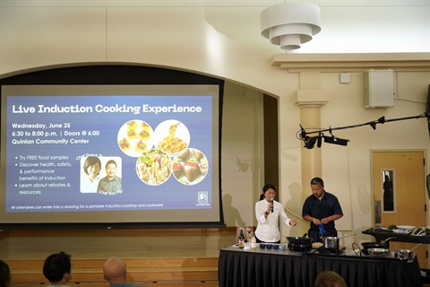 Induction Cooking Chefs Grace Zhou and Ron Pei.JPG