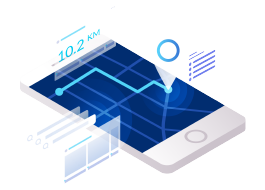 Maps application on smartphone