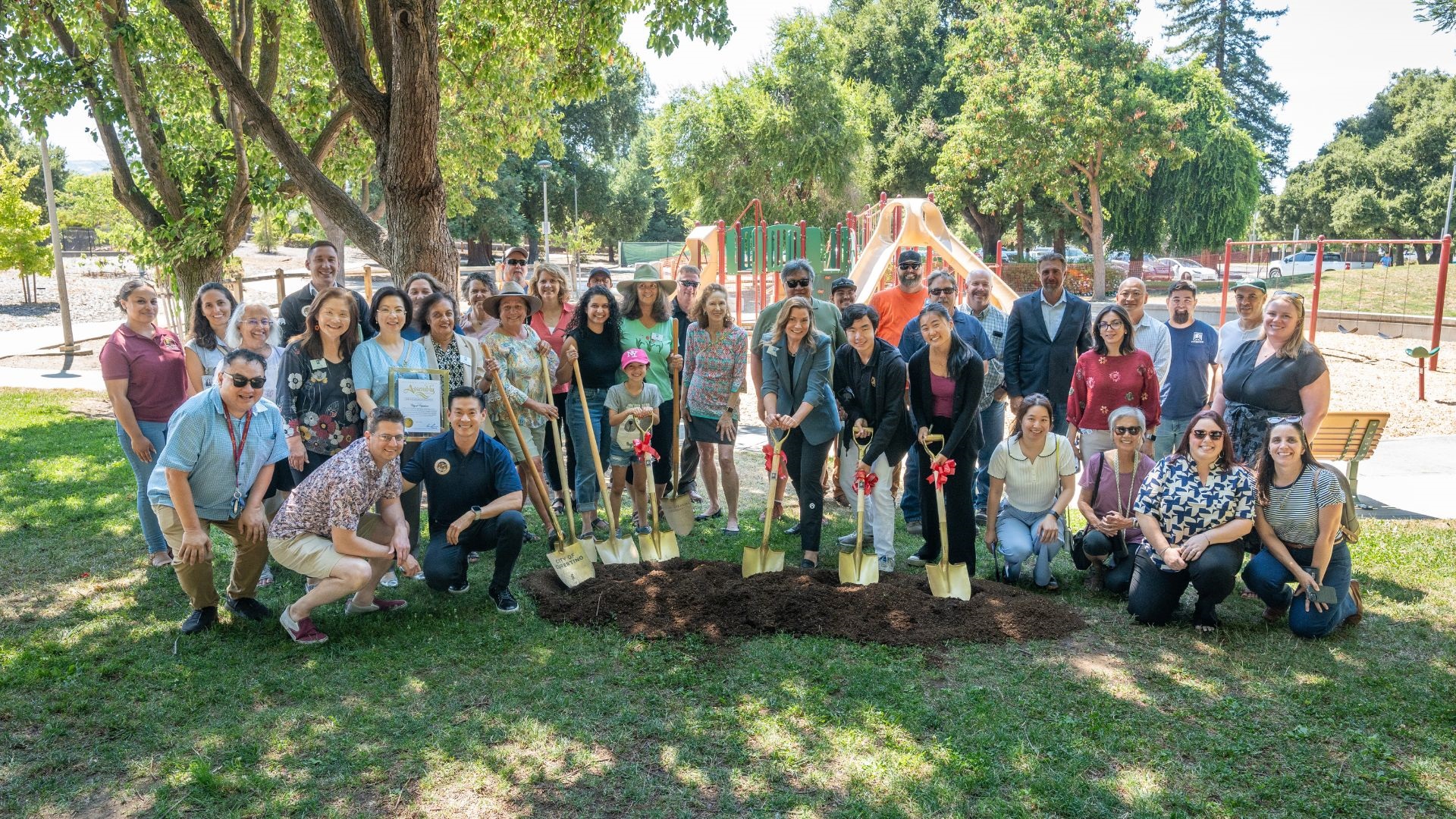 Jollyman Park All-Inclusive Playground Groundbreaking Ceremony Group Picture