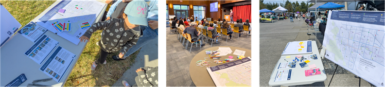 Collection of photos showing ATP outreach