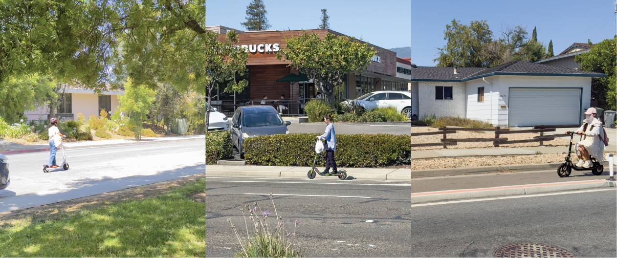 People on scooters in cupertino